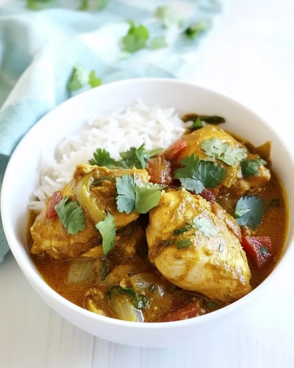 Delicious Chicken Curry with Coconut Milk shot