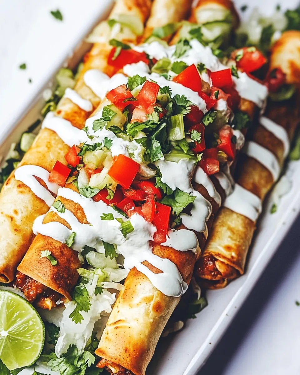 Easy Chicken Flautas image