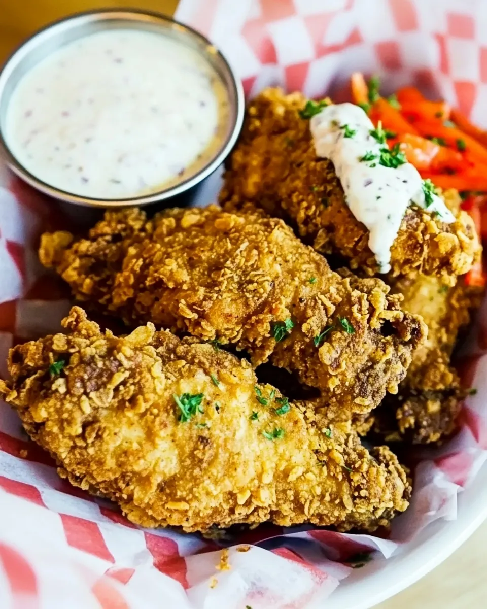 Delicious Chicken Fried Steak Fingers shot