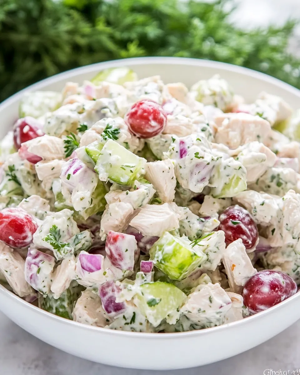 Easy Chicken Salad Recipe shot