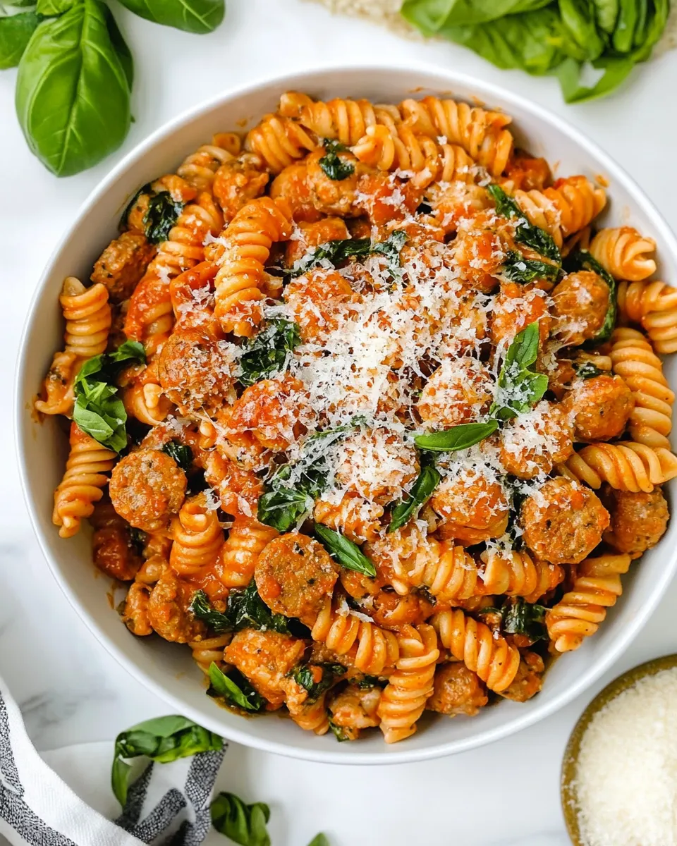 Homemade Chicken Sausage Pasta photo