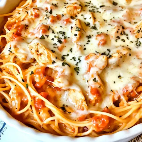 Homemade Chicken Spaghetti Recipe with Rotel Tomatoes photo