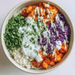 Homemade Chicken Tandoori Bowl with Minty Indian Yogurt Dressing Recipe photo