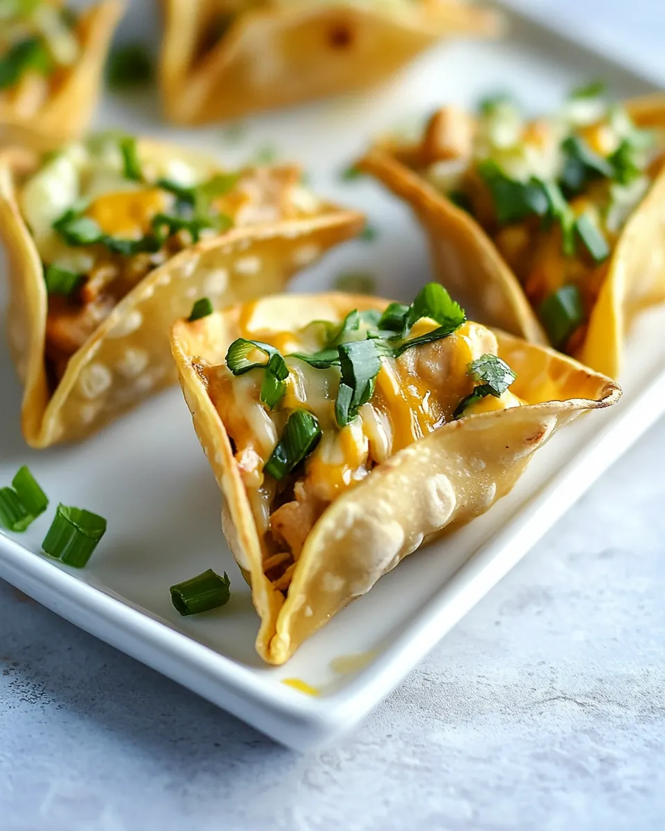 Delicious Chicken Wonton Tacos image