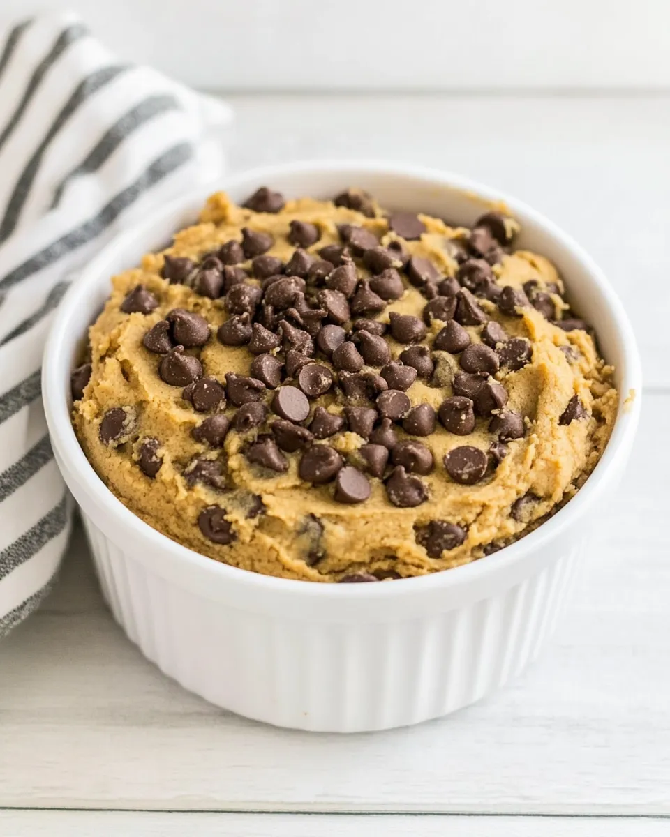 Delicious Chickpea Cookie Dough shot