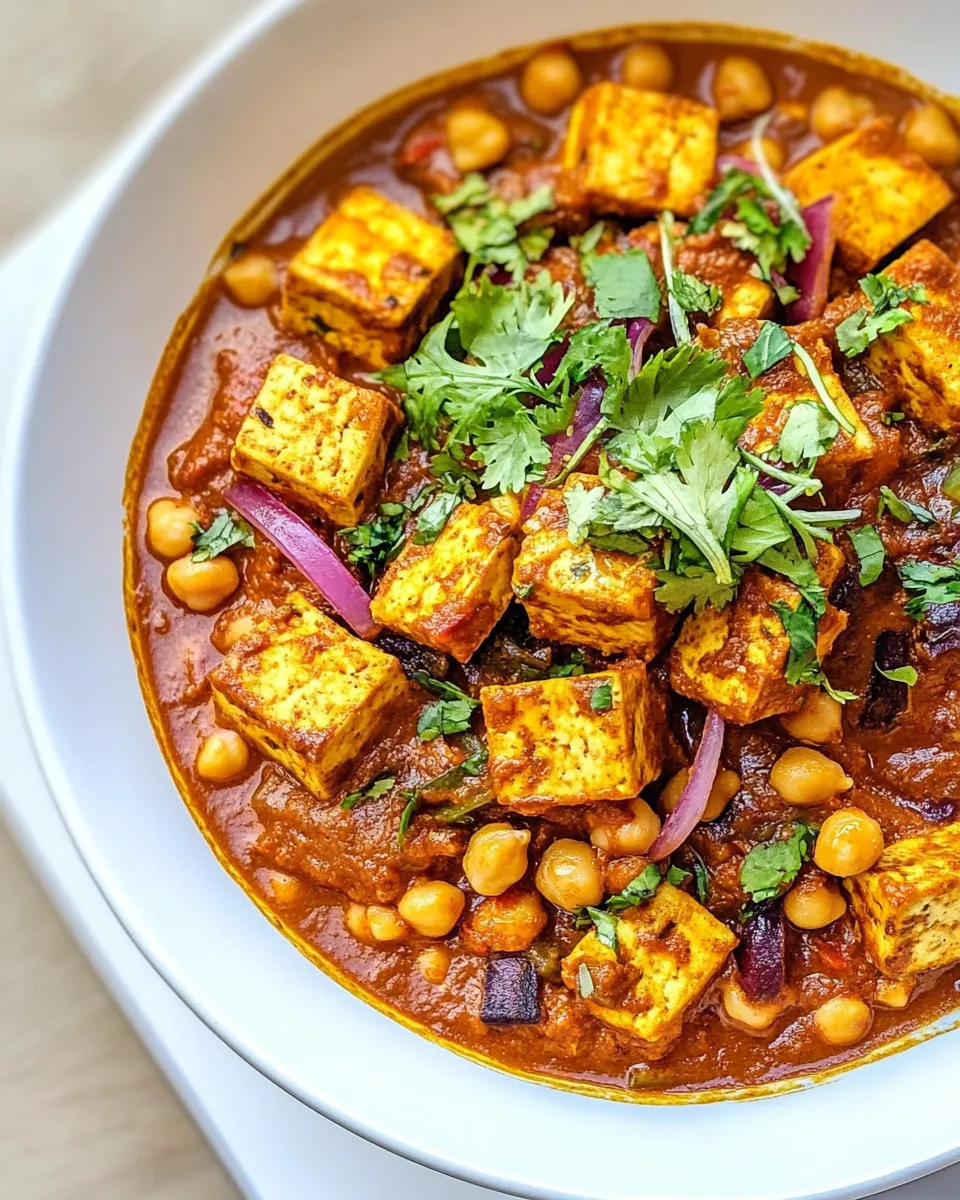 Homemade Chickpea Tofu Curry photo