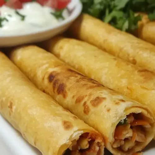 Homemade Chickpea & Tomato Flautas photo