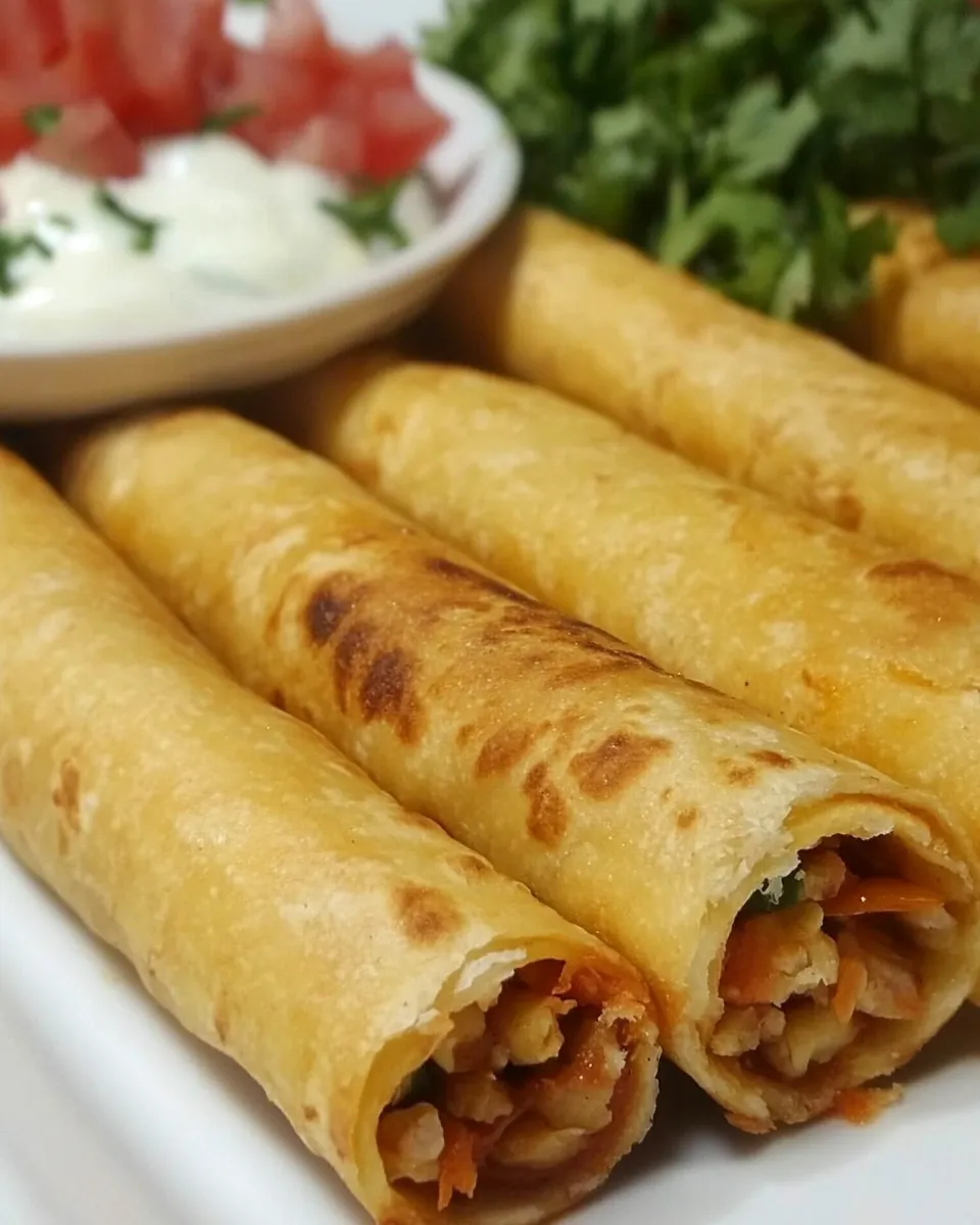 Homemade Chickpea & Tomato Flautas photo