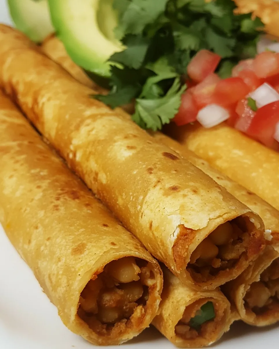 Delicious Chickpea & Tomato Flautas recipe photo