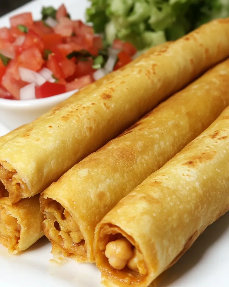 Best Chickpea & Tomato Flautas shot