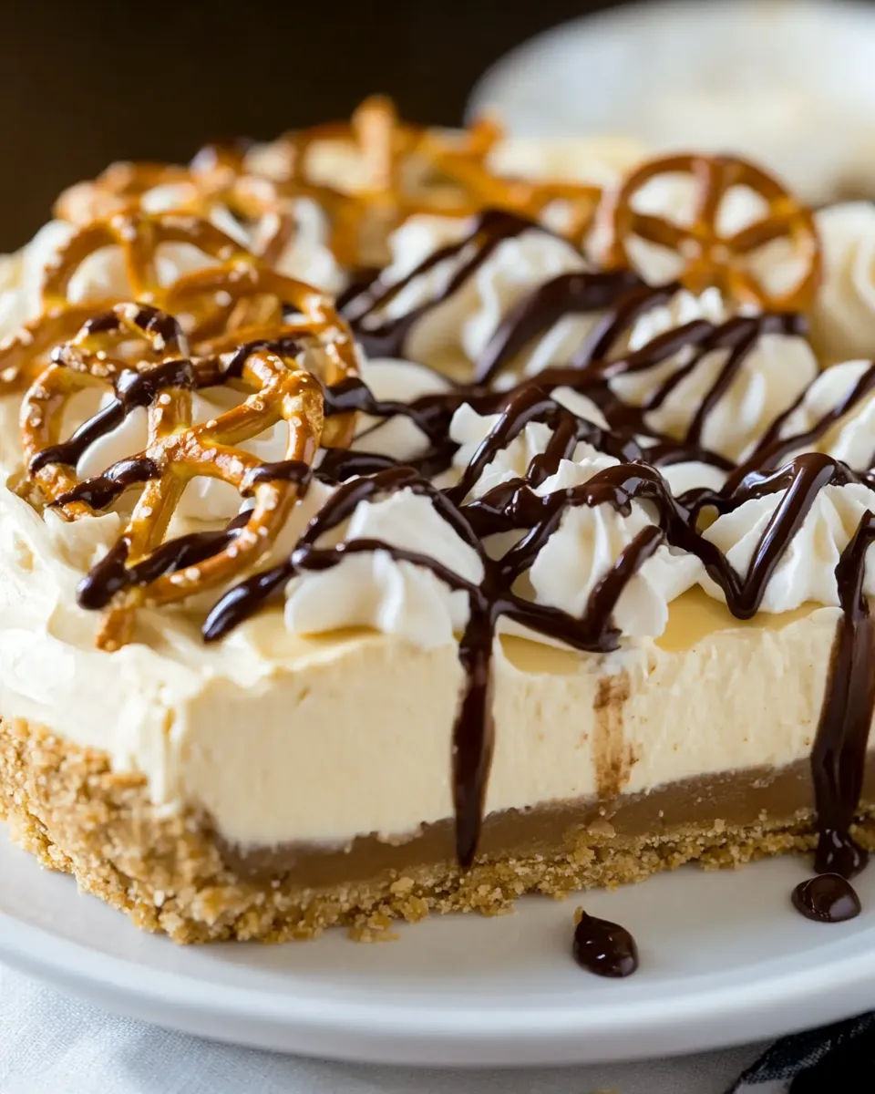 Homemade Chocolate-Peanut Butter Banana Cream Pie with Pretzel Crust photo