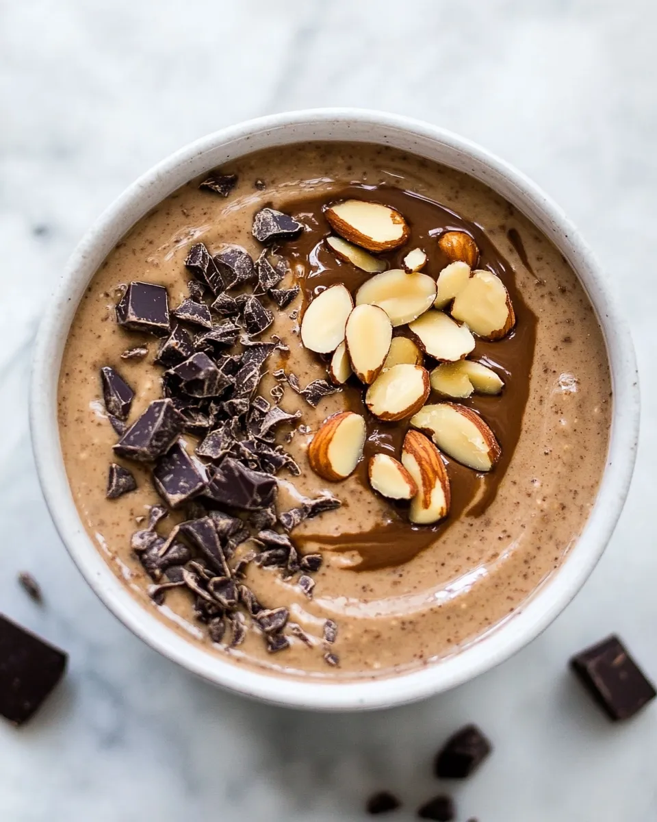 Homemade Chocolate Almond Overnight Oats photo