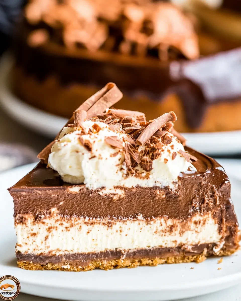 Homemade Chocolate Amaretto Cheesecake photo