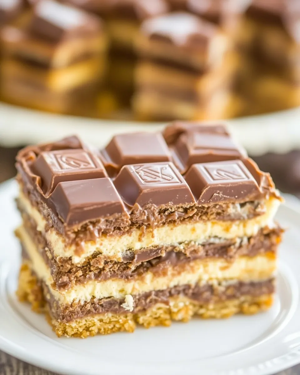 Classic Chocolate Candy Bar Icebox Cake image