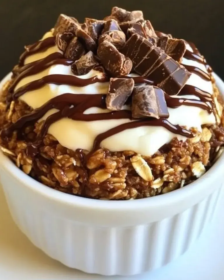 Homemade Chocolate Cheesecake Baked Oatmeal photo