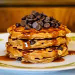 Homemade Chocolate Chip Oatmeal Cookie Pancakes image