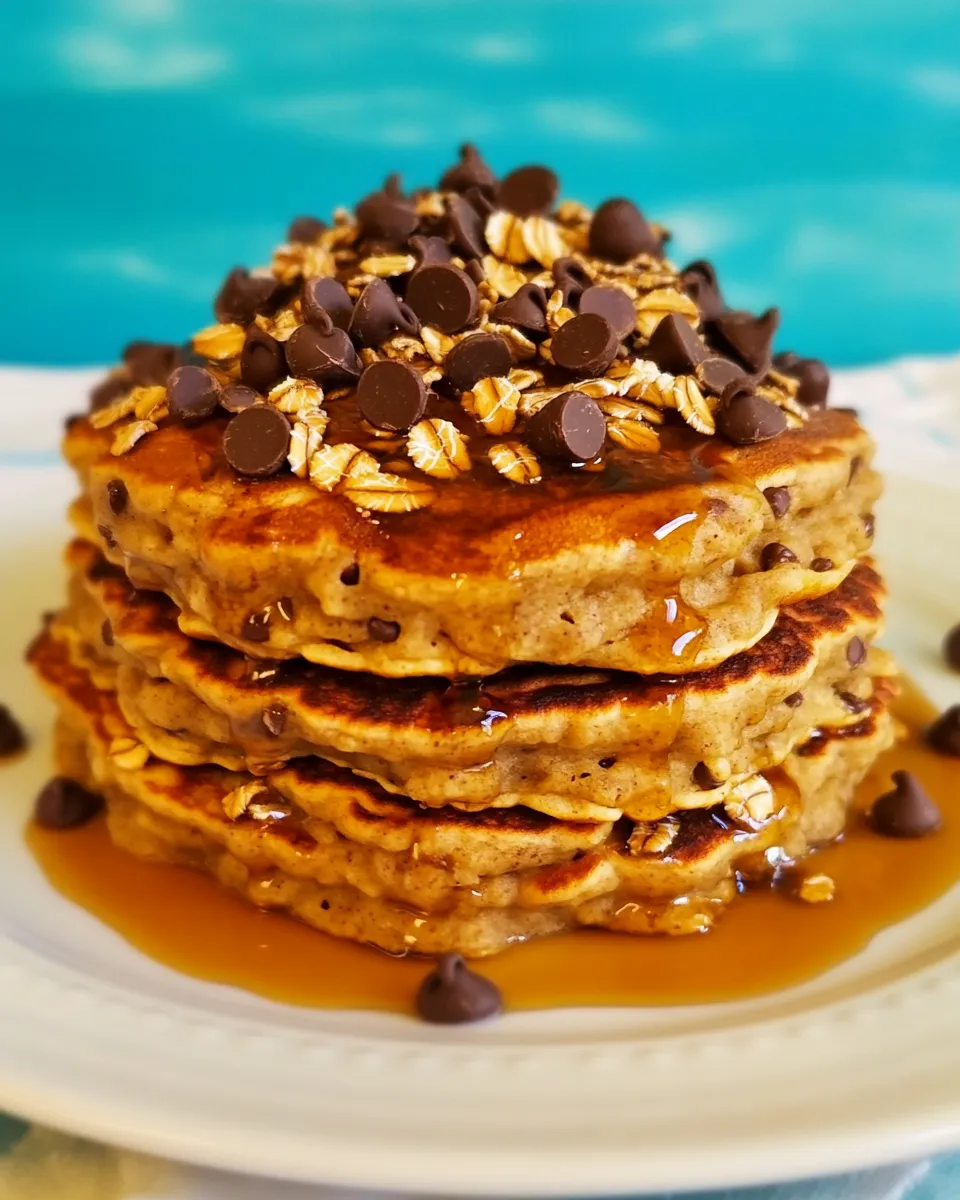 Best Chocolate Chip Oatmeal Cookie Pancakes dish photo