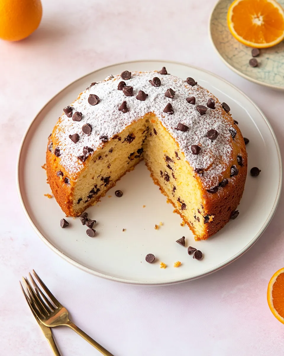 Best Chocolate Chip Orange Ricotta Pound Cake. shot