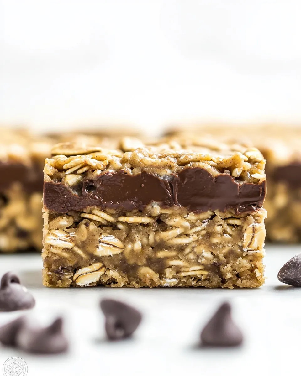 Classic Chocolate Chip Peanut Butter Oatmeal Bars image