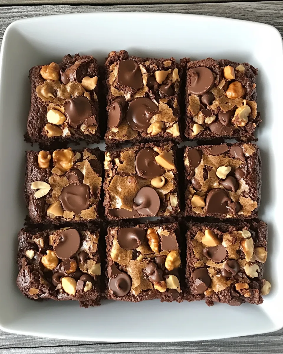 Easy Chocolate Chip Walnut Brownies recipe photo