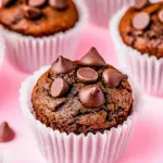 Homemade Chocolate Chocolate Chip Muffins photo
