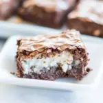 Homemade Chocolate Coconut Mounds Bar Brownies photo