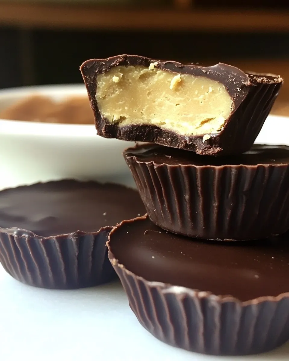 Homemade Chocolate Cookie Butter Cups photo