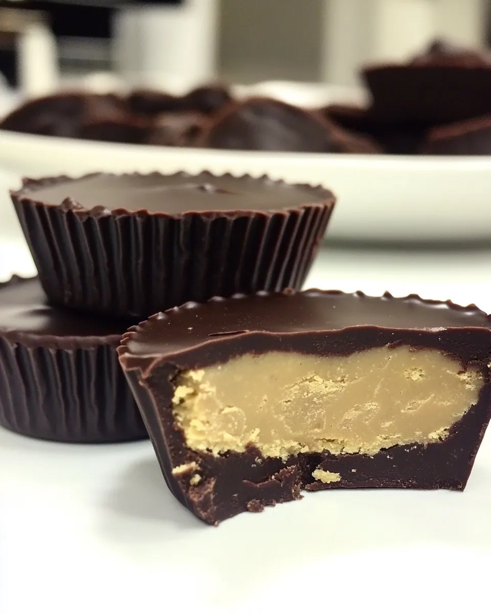 Delicious Chocolate Cookie Butter Cups shot