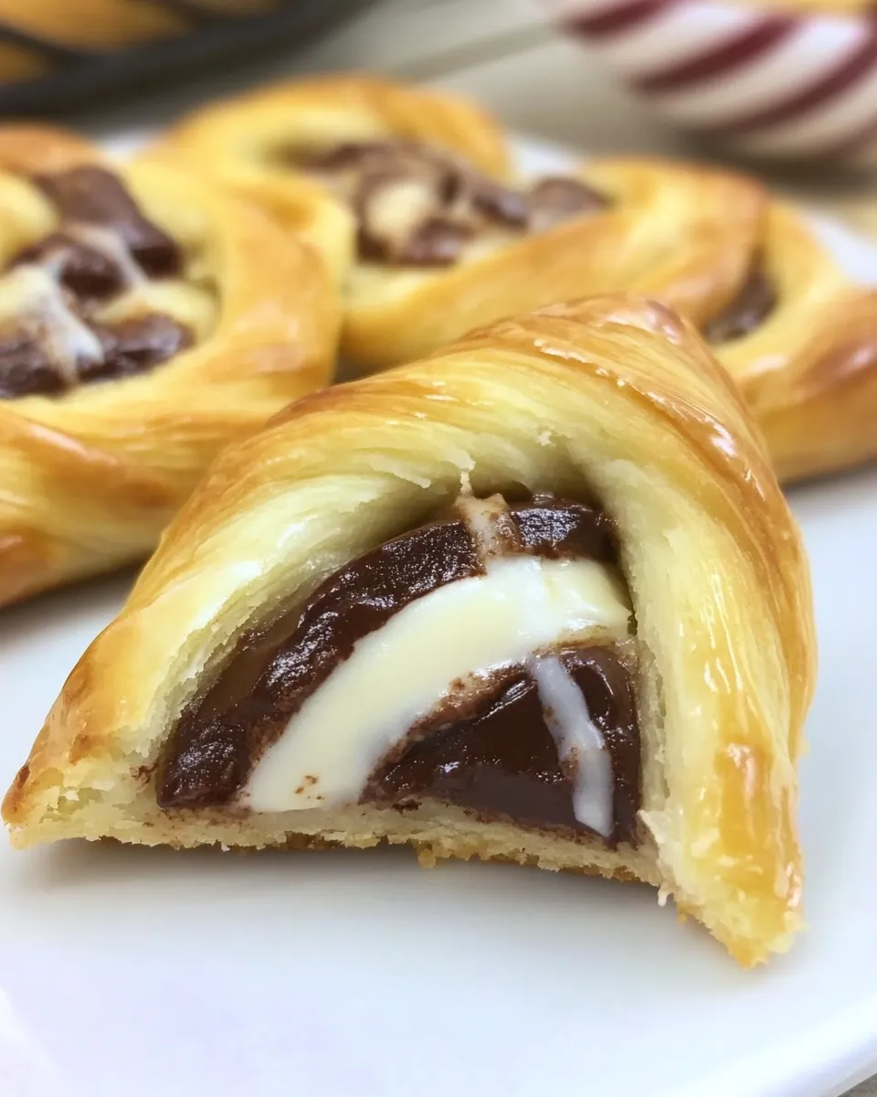 Classic Chocolate Cream Cheese Danish shot