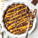 Homemade Chocolate Peanut Butter Baked Oatmeal photo