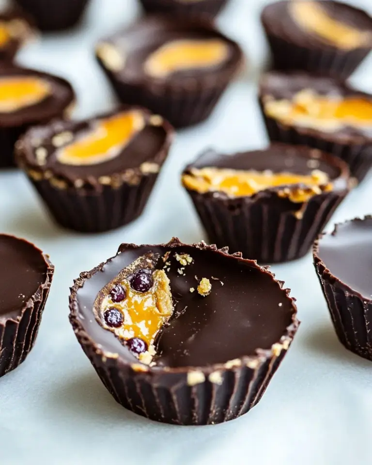 Homemade Chocolate Peanut Butter and Jelly Cups photo