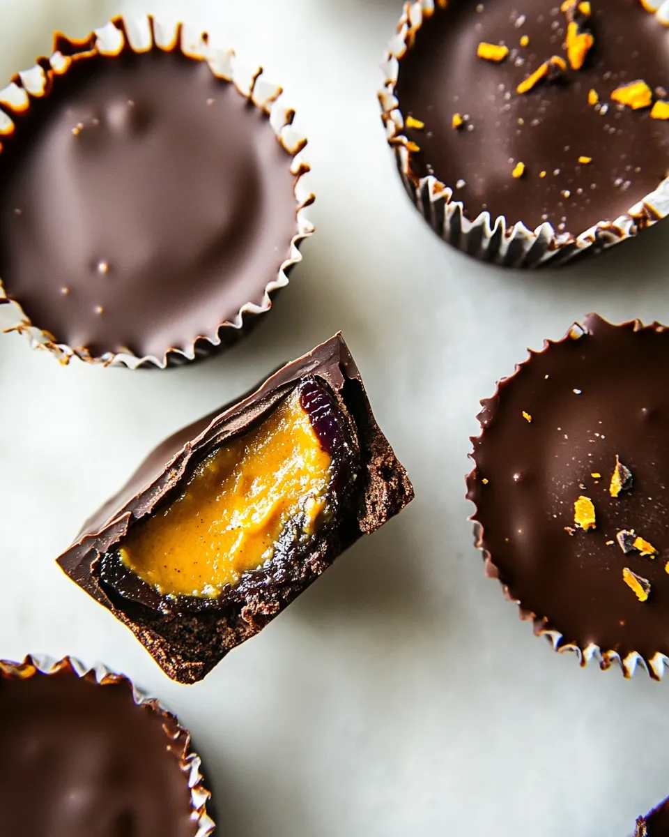 Classic Chocolate Peanut Butter and Jelly Cups image