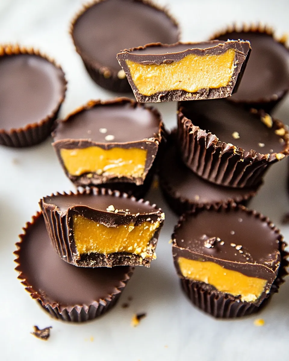 Easy Chocolate Peanut Butter and Jelly Cups recipe photo
