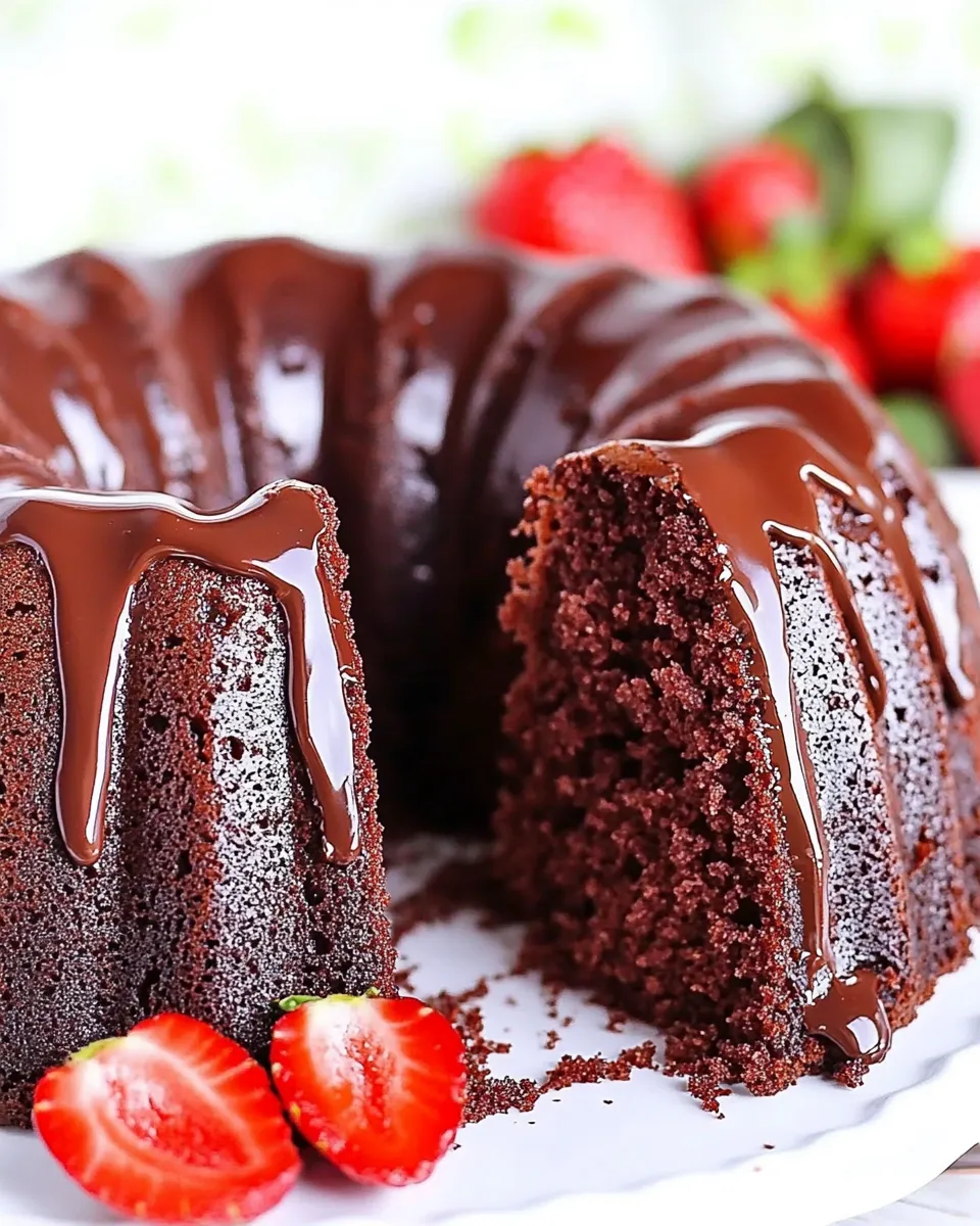 Classic Chocolate Pound Cake Recipe image
