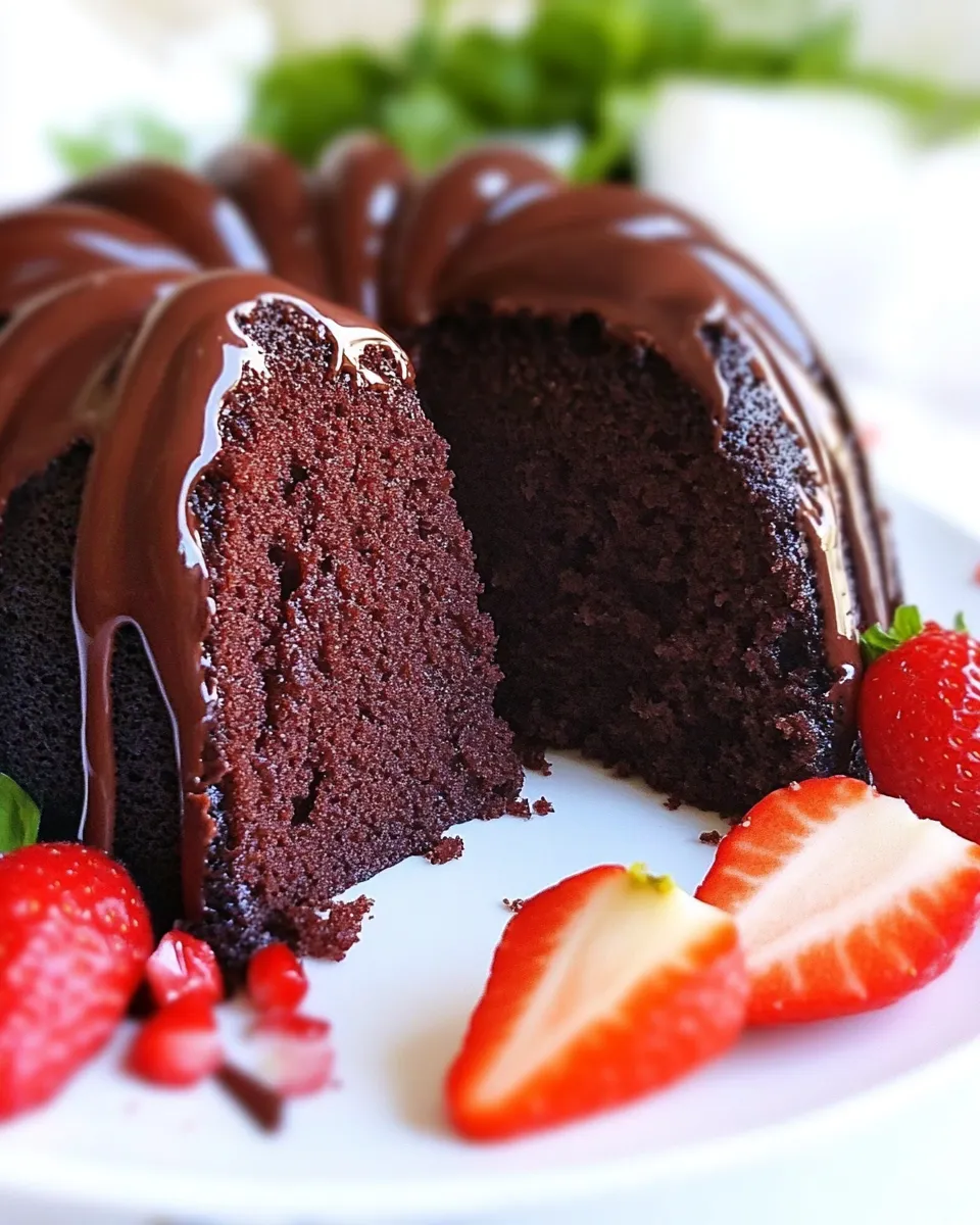 Easy Chocolate Pound Cake Recipe shot