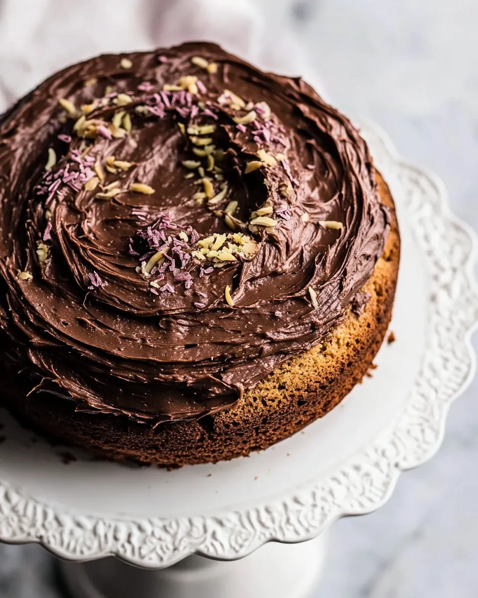 Amazing Coconut Banana Cake with Chocolate Frosting. picture