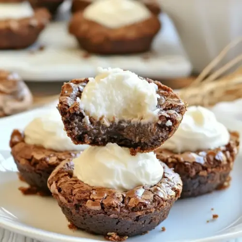 Homemade Coconut Kiss Brownie Pies photo