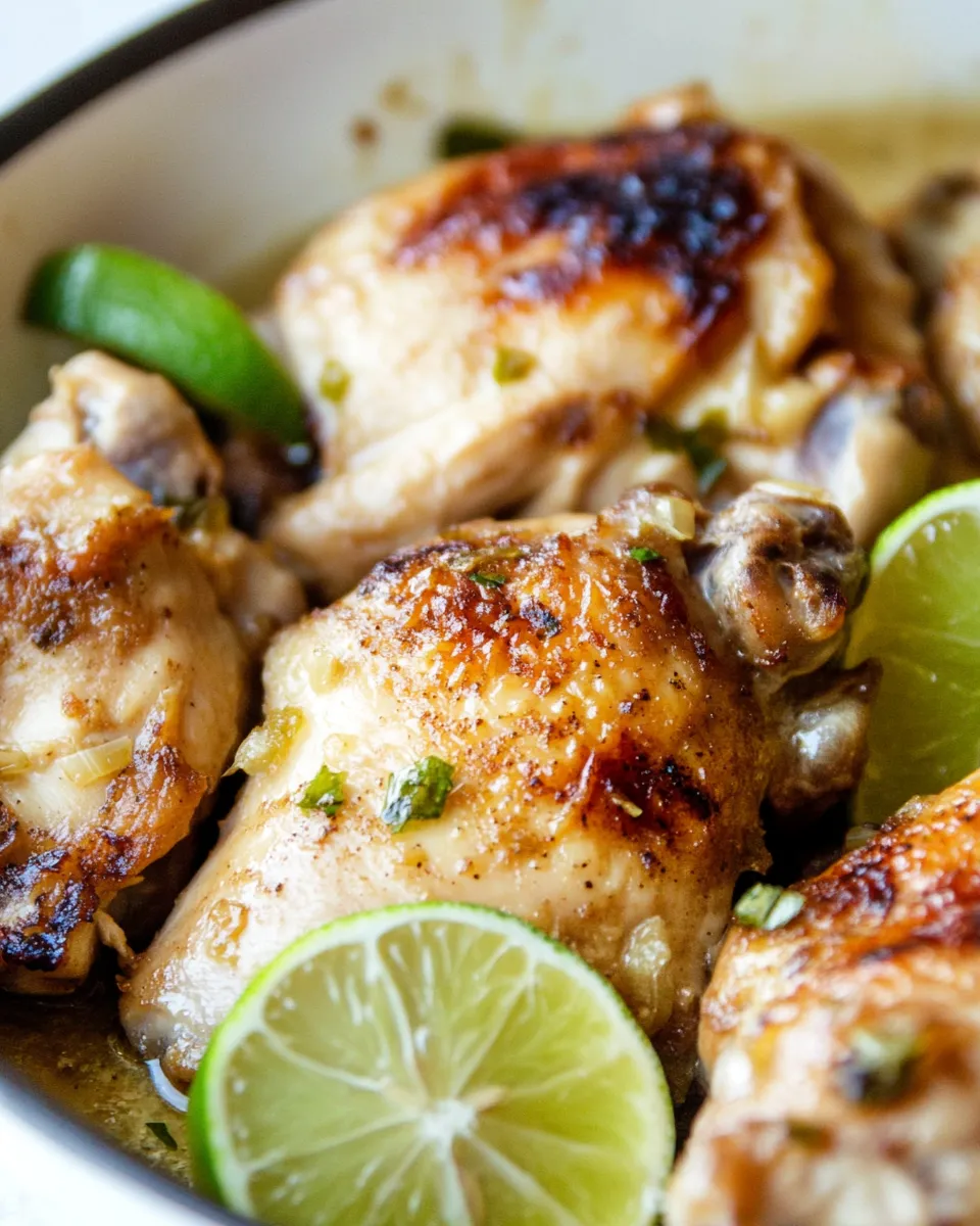 Easy Coconut Lime Skillet Chicken recipe photo