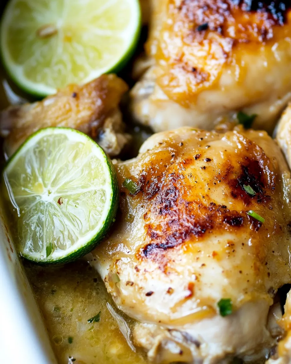 Savory Coconut Lime Skillet Chicken shot