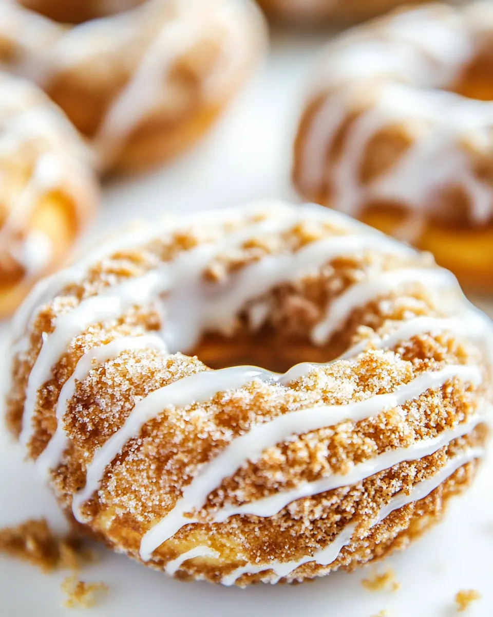 Easy Coffee Cake Donuts with Vanilla Glaze recipe photo