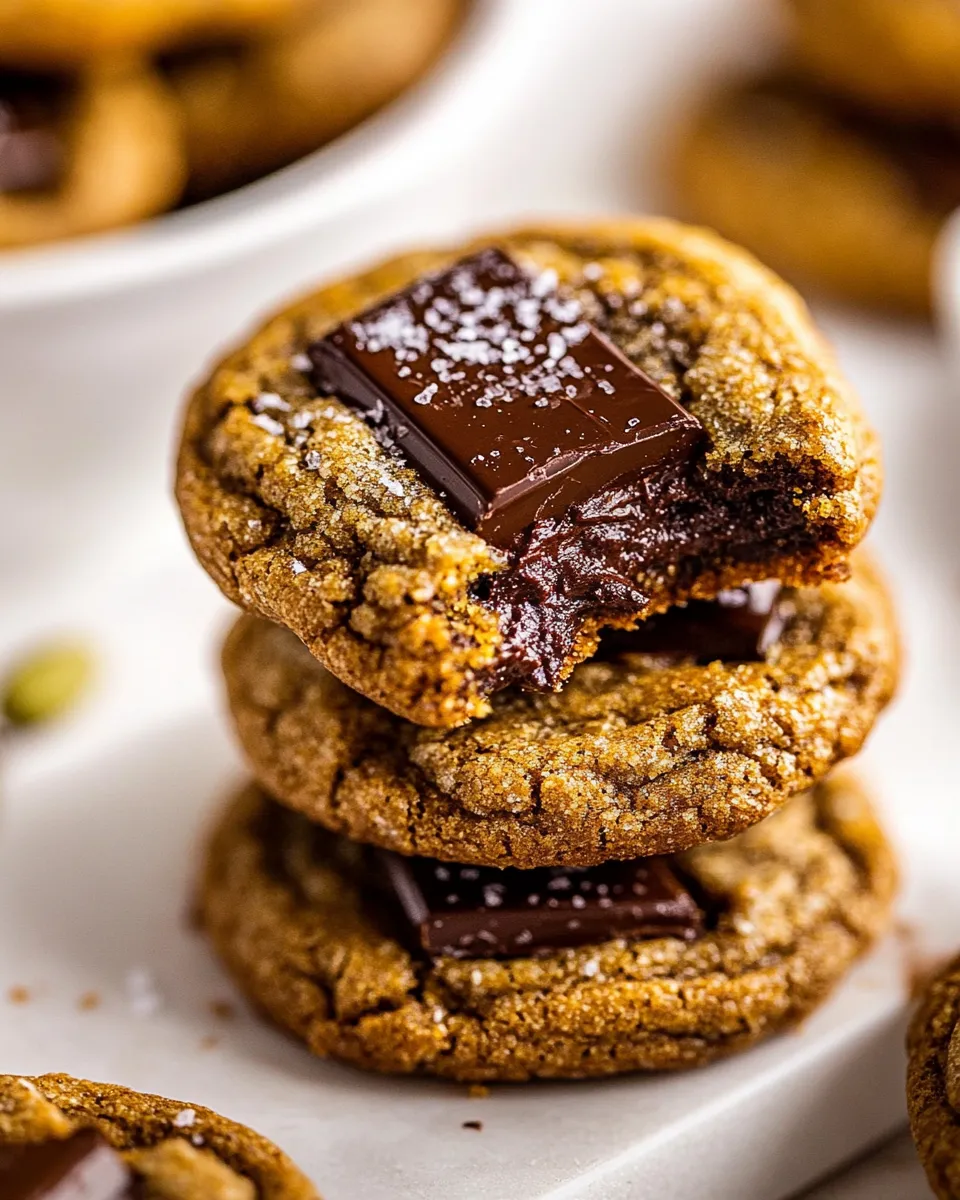 Delicious Coffee Cardamom Chocolate Chunk Cookies shot