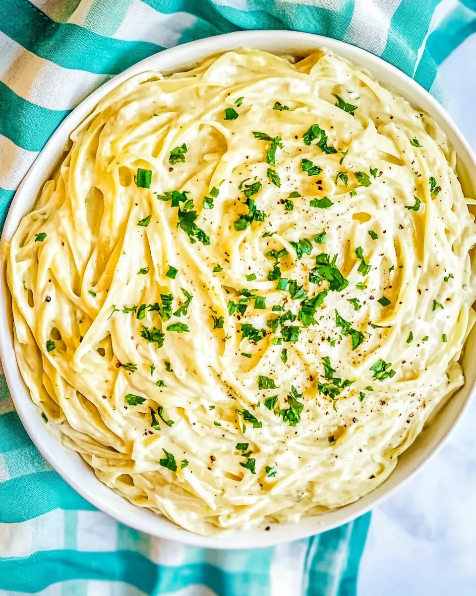 Delicious Copycat Olive Garden Alfredo shot