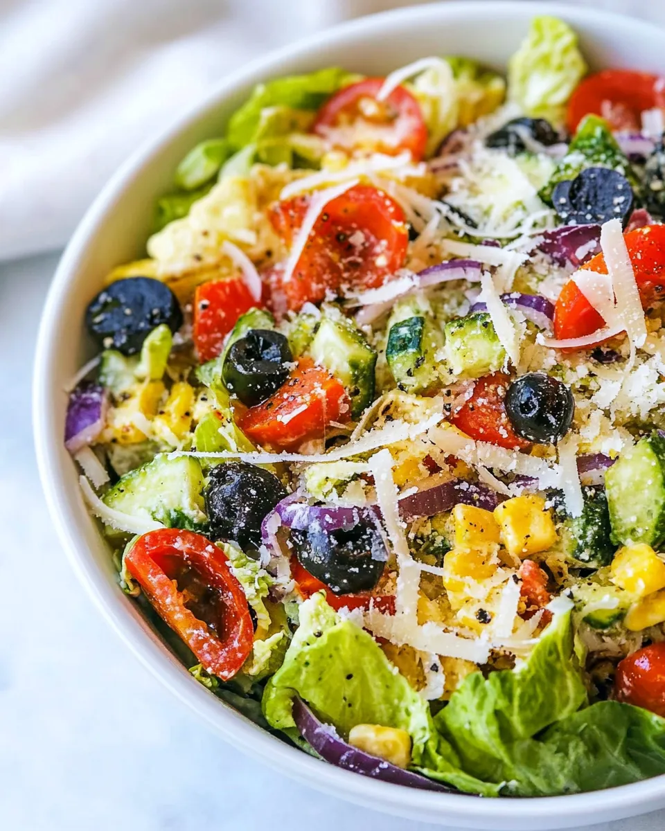 Classic Copycat Olive Garden Salad recipe photo