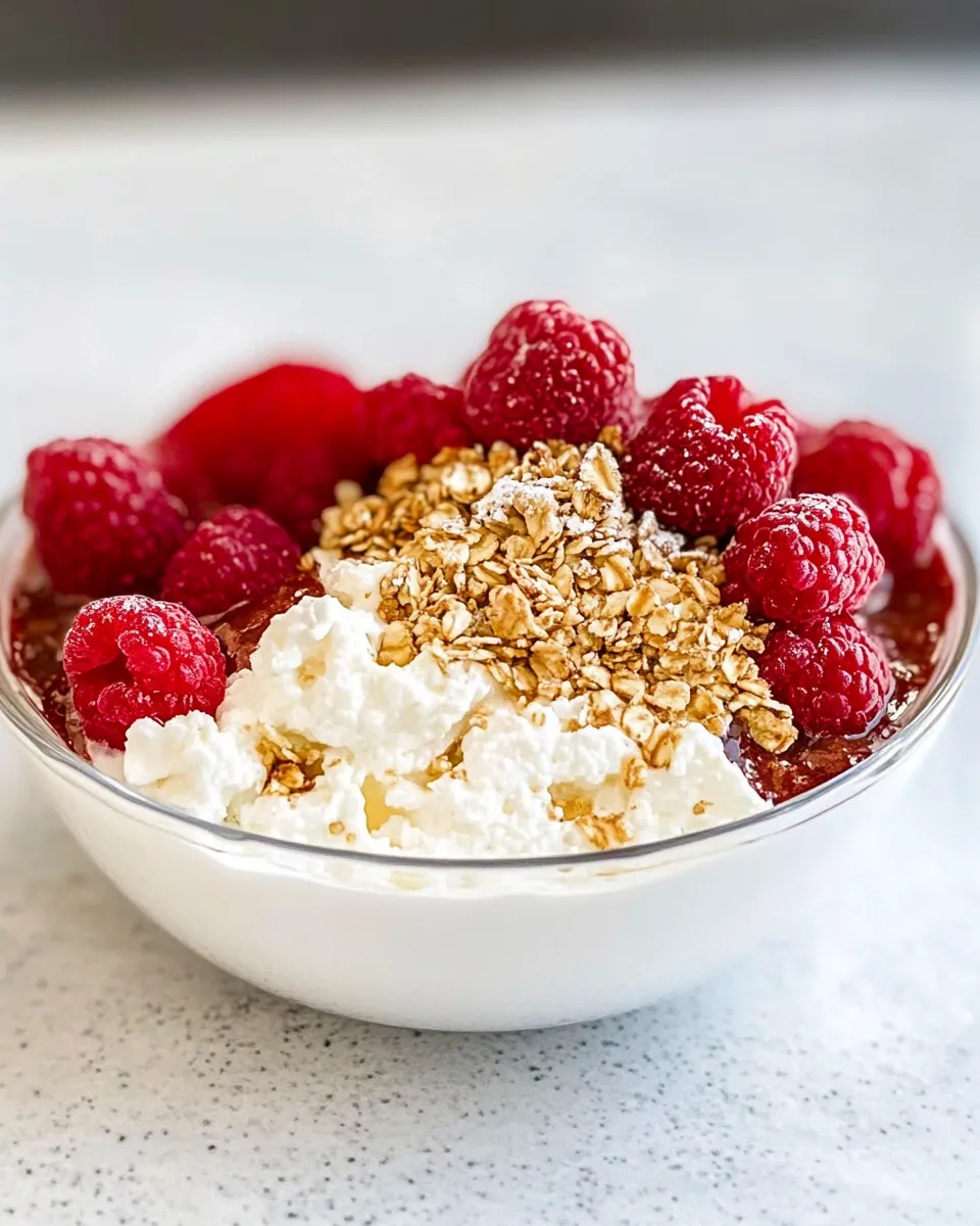 Quick Cottage Cheese Breakfast Bowl dish photo
