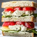 Homemade Cottage Cheese Sandwich photo