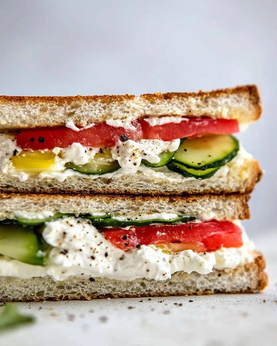 Classic Cottage Cheese Sandwich image