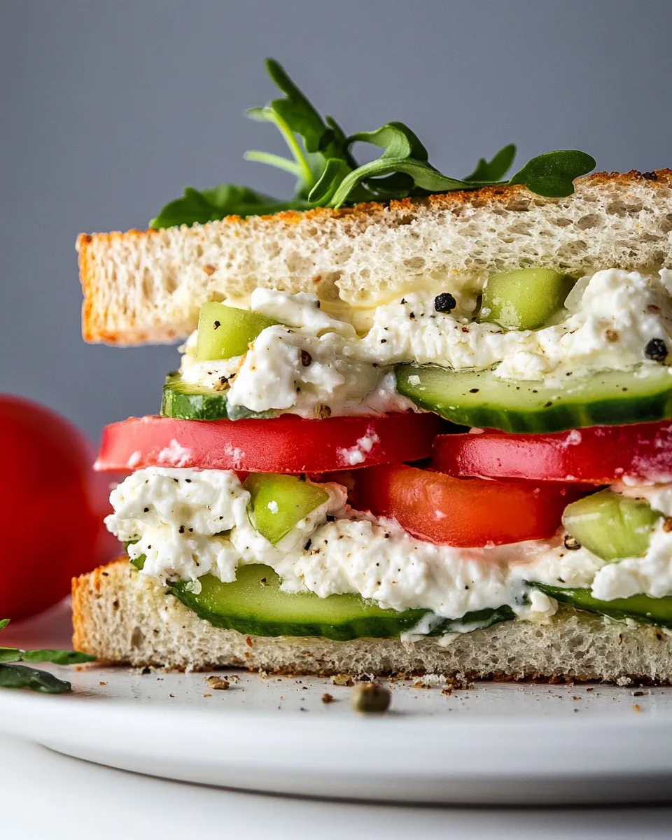 Easy Cottage Cheese Sandwich recipe photo