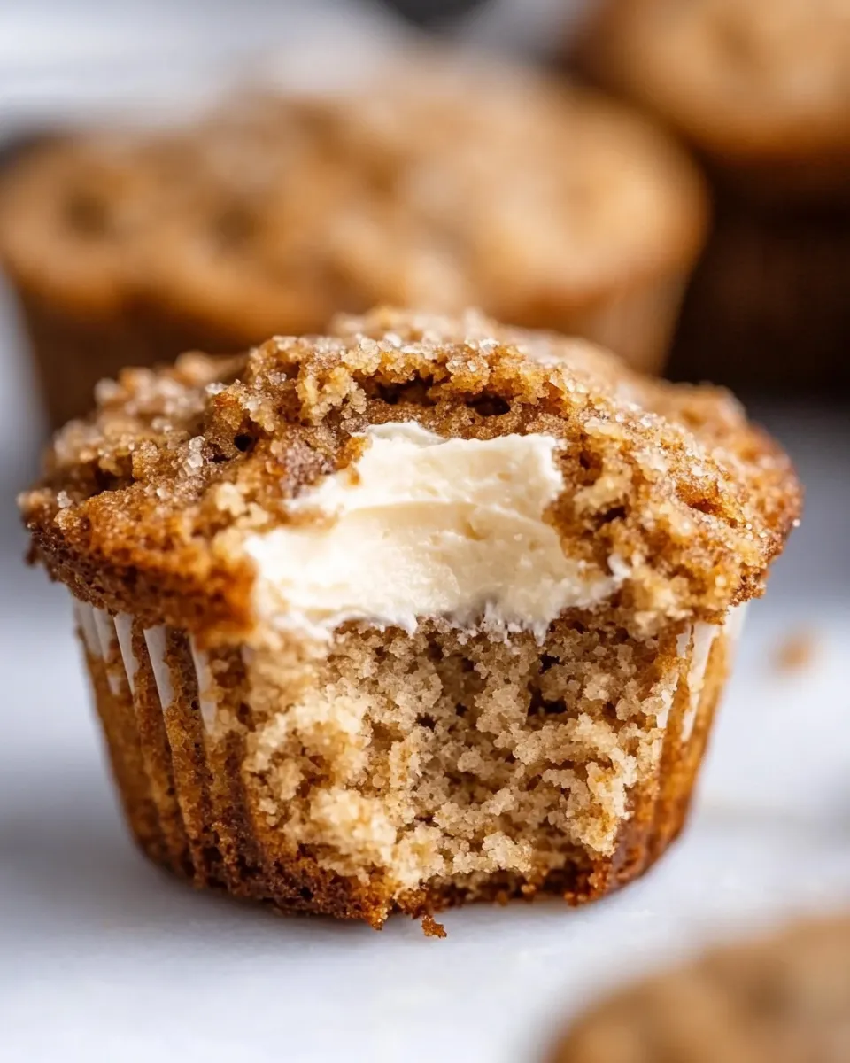 Homemade Cream Cheese-Filled Almond Flour Banana Muffins (Gluten-Free) photo