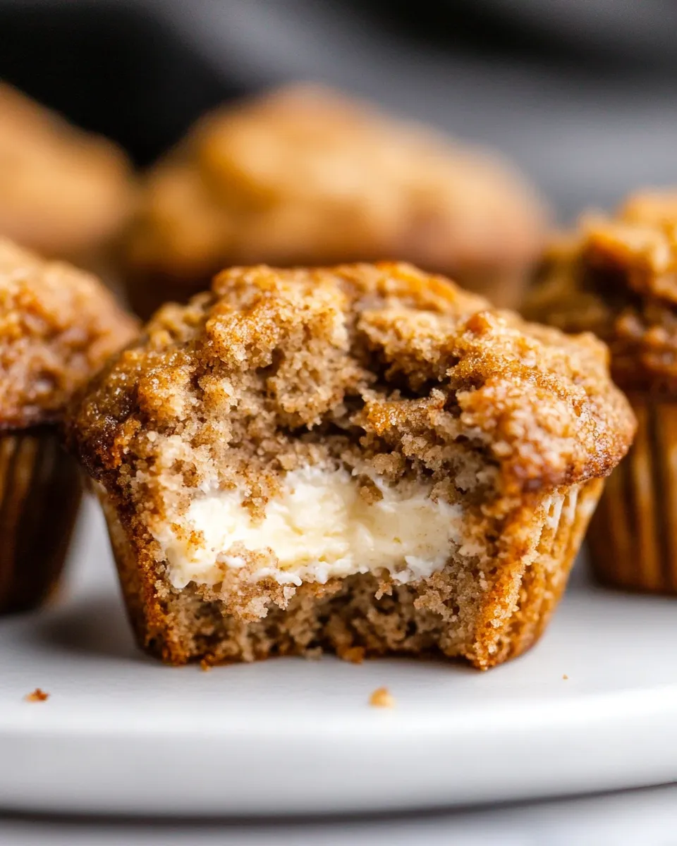 Tasty Cream Cheese-Filled Almond Flour Banana Muffins (Gluten-Free) dish photo