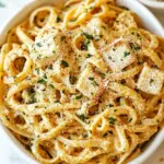 Easy Creamy Garlic Bread Pasta photo